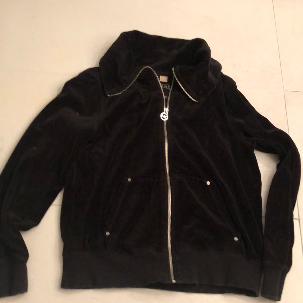 Michael Kors velour zip up